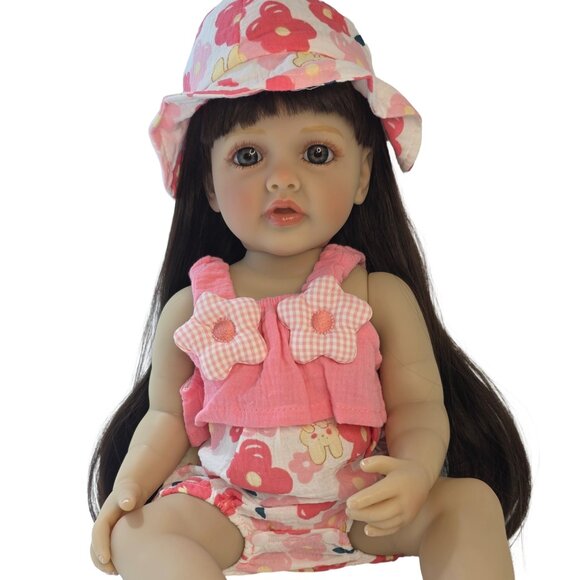 55 cm Babylistic Soft Silicone Vinyl Talking Reborn Doll very realistic - Picture 1 of 8